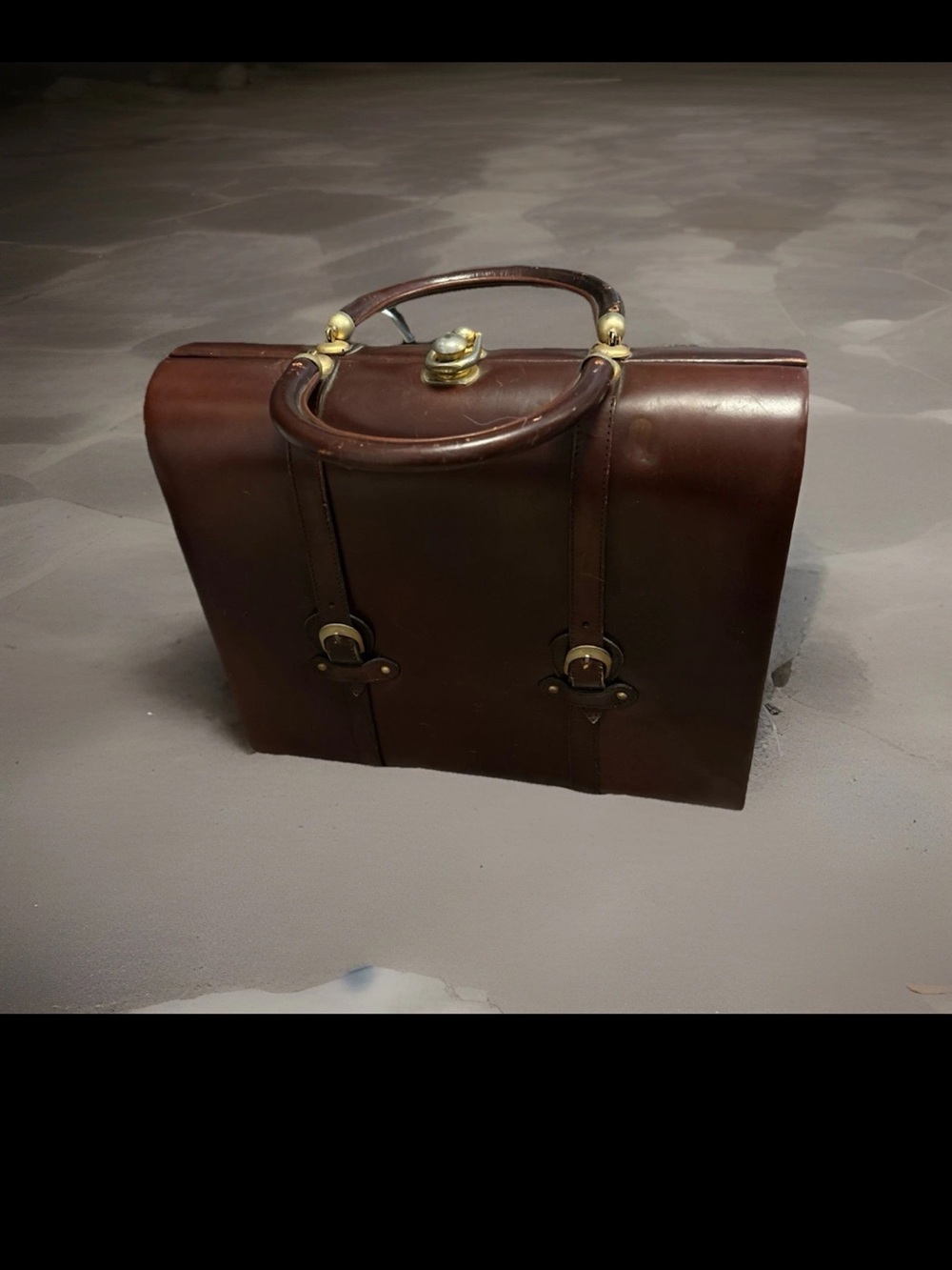 Vintage Areitio Box Purse/briefcase/50s-60s/13x11x 3.5